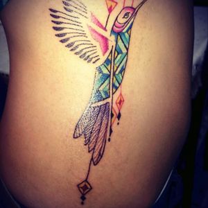 #Tattoo #Free #Hummingbirdtattoo #Bird #Colorstattoo #Sidetattoo