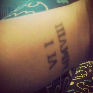 Tattoo: 6/1/2008 in Roman numeralsSignificance: this is the day I stopped self-harming#selfharm #romannumerals #selfharmrecovery