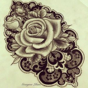 #Rose #Lacy #Sketch #Pretty
