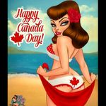 Be a cute canadian pin up