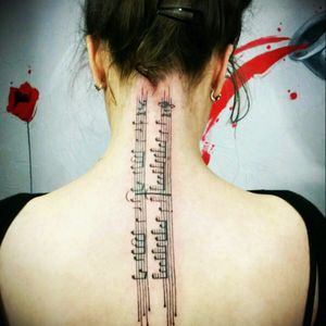 My fresh tattoo. I was sooo eager to get it#tool #schism #music #notes