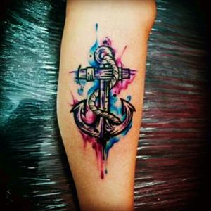 #tattoo #anchor #colors
