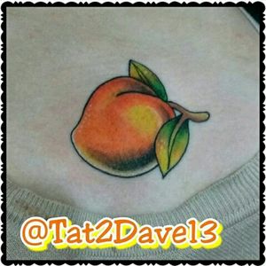 #peach #tattoo #neotraditional