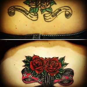 My cover up done by Jason Rucker of Cover Up Tattoos- Jacksonville, Florida.