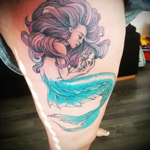 #mermaid #mermaidtattoo #colour #nautical #Mythical #sea #underwater #beautiful #dream