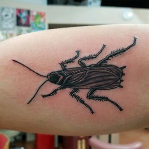 #blackngrey #roach #tattoo I did today on an inner arm