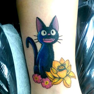 New tattoo of Jiji from Kiki's delivery service.