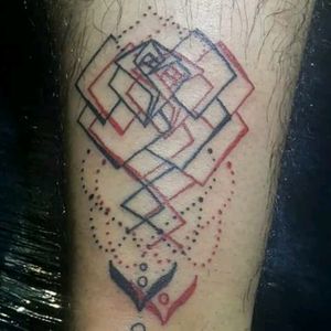 Linework tattoo ejecutado hace unos meses