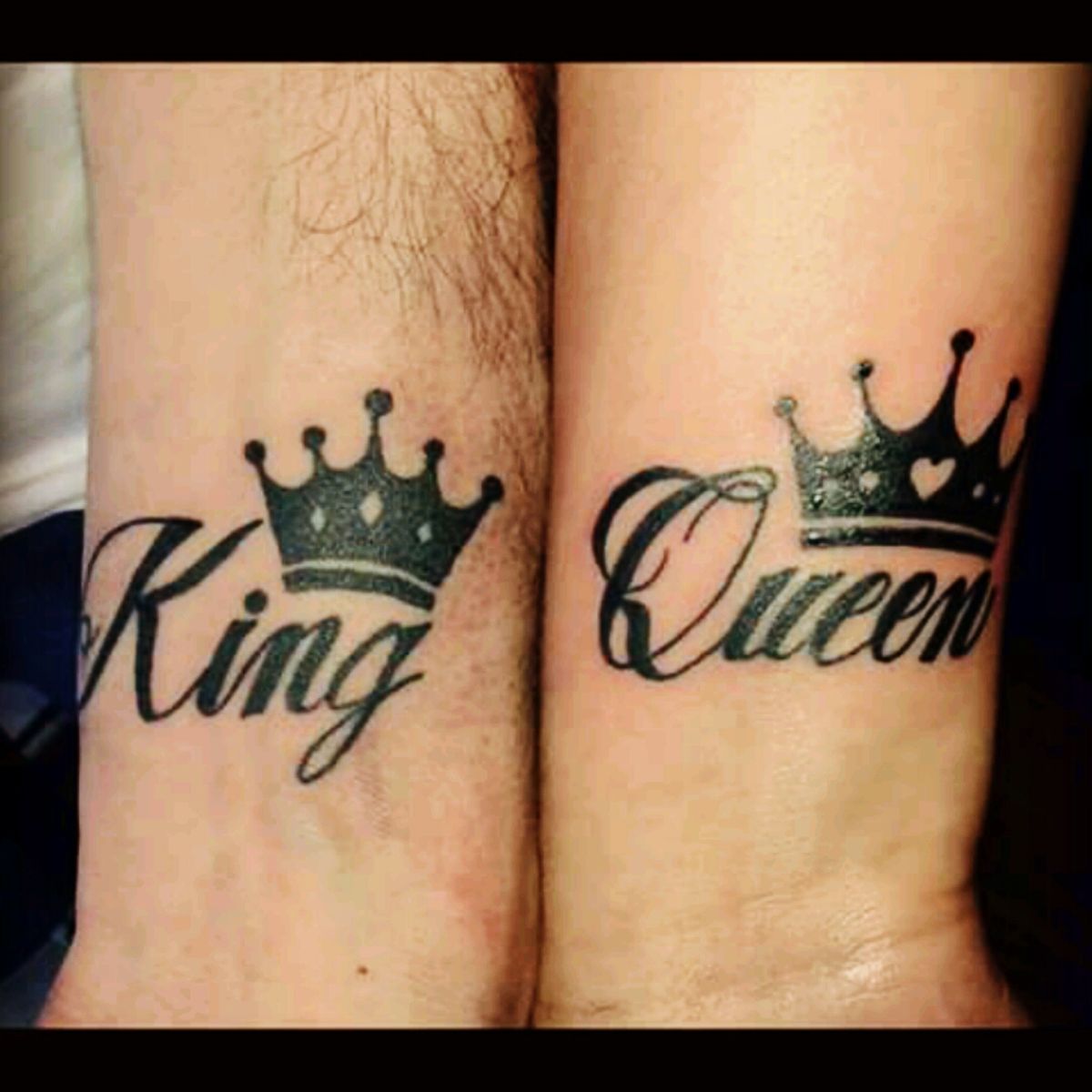 Queen King  Mejores tatuajes para parejas, Tatuajes de parejas