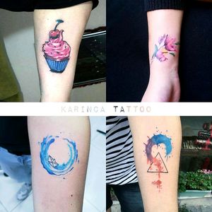 The Quarter Series : Colorful Ones(These are my old works)instagram.com/karincatattoo #tattoo #colorfultattoo #colortattoos #watercolortattoo #tattooartist #inked