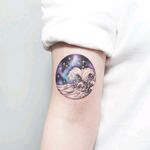 By #tattooistida #waves #space #galaxy #stars