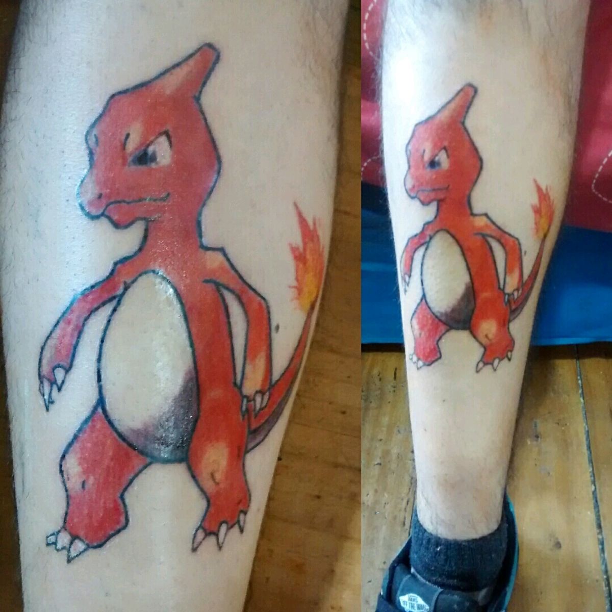 Tattoo uploaded by Cristobal Sire • Charmeleon tattoo #newaddiction # ...