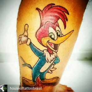 #woodywoodpecker #picapau #cartoon #Houseoftattoobrasil #houseoftattooepiercing Instagram @houseoftattoobrasil