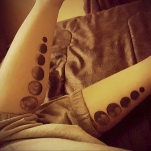 My moon phase tattoos#legtattoos  #moon #teengirl #tattoodedbabes #sexy