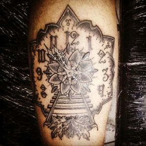#Tattoo#Brazil#Mandala#Clock#Rail