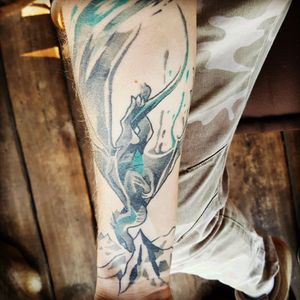 #dragon #lonelymountain #tolkien #watercolor #forearm