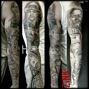 Tattoo uploaded by zbigniew. • Real Gangsters Prohibition Times sleeve ...