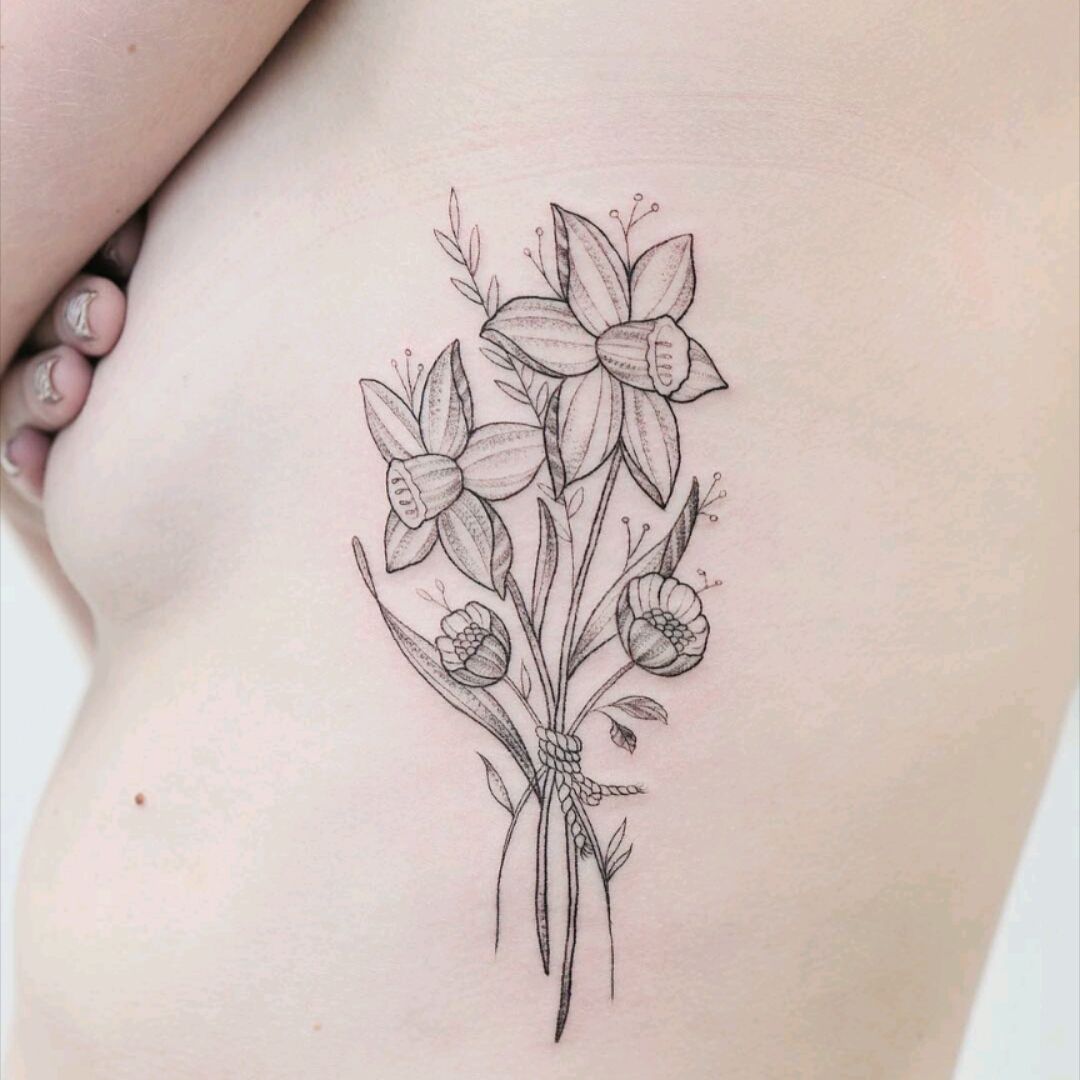 Daffodil Tattoos Meanings Tattoo Designs  Ideas