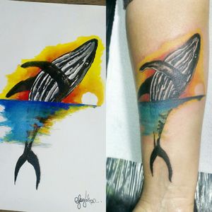 Watercolor Artistic TattooInsta :@gleytattooFan Page @gleyçonsilvaAgendamentos pelo(41)9991-9359 ou (41)3382-1100#watercolour #watercolor #watercoloranimals #watercolorart #watercolortattoo #watercolorartist #GibiGirls #girlsface #girlstattoo #followme #aquarela #animals #animais #animal #animales #instaanimals #insta #baleia #whale #cwbtattoo #cwb