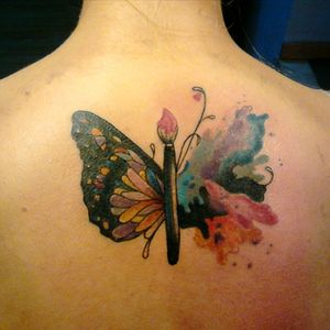 My tattoo number three #painting #butterfly #watercolor