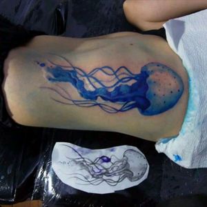 #jellyfishtattoo #watercolor