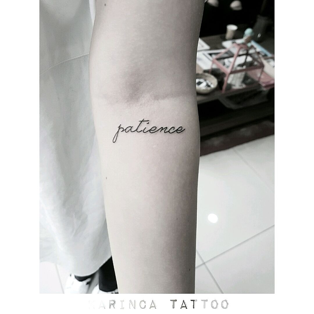 Discover more than 68 patience tattoo on wrist best  thtantai2