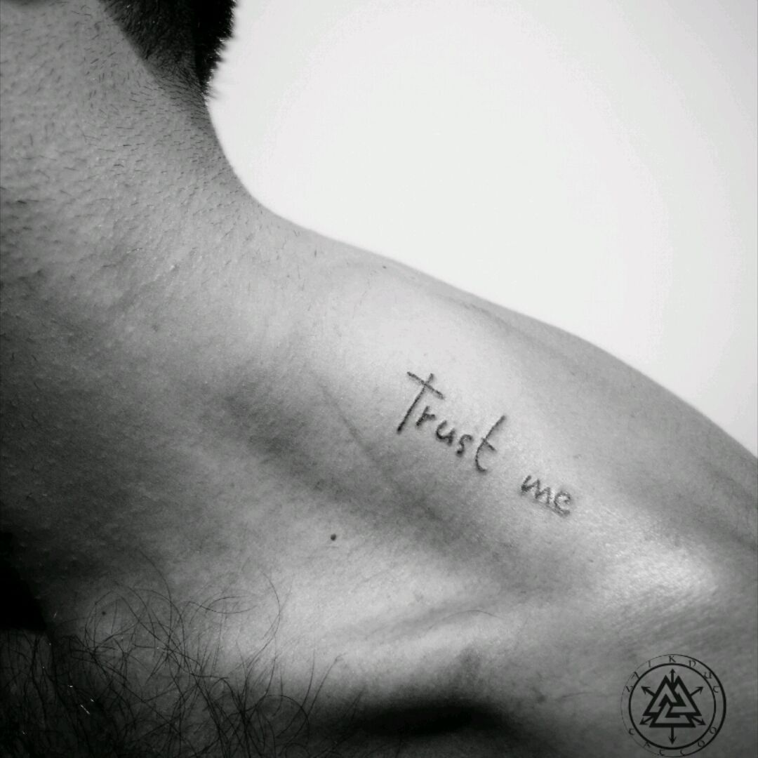 Tattoo uploaded by Valknut Tattoo Madrid • Trust me, para @santiagobasallo  Gracias Información y citas: valknuttattoo@ #tattoos #tattoo  #tattoolife #tattooist #design #diseño #diseñodetatuaje #ink #blacktattoo  #sketch #sketchbook #tattooart ...