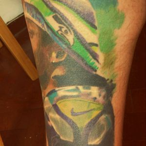 Retrato a color de Marshawn Lynch hecho por Franko Anglas en Arcangel Tattoo en Buenos Aires. #Seahawks #MoneyLynch #NFL #MarshawnLynch #FrankoAnglas #ArcangelTattoo