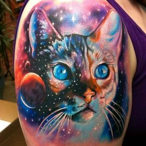 #CarlosRansom #Cat #Cosmic #Universe #Awesome #Contemporary #Arm