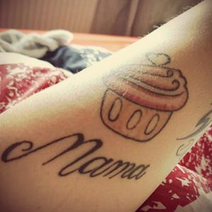 #family #tattoo #cupcake #sweets #mother #mom #love #firstwithcoulor