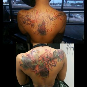 Triple cover up on an awsome client #dallastattooartist #jerrellarkins #ink #tattoo_artist  #CoverUpTattoos