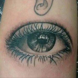 Eye tattoo #realistic #blackandgray #armtattoo #mchc #eyetattoo