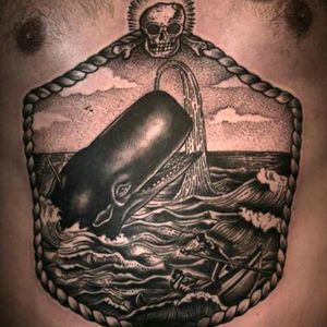 #Stomach #Whale #Sea #Sailor #Nautical #Skull #Illustrative #BlackWork