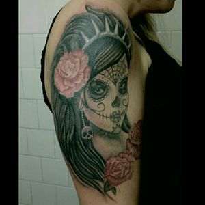 Tattoo by Renan Slim#tattoo #tattoos #tattooing #tattooed #tattooer #tattooartist #tattooist #tattooage #tattooink #ink #inked #blackngreytattoo #blackngrey #thedayofthedead #diadelosmuertos