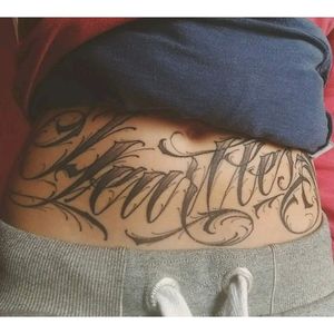 #heartless #stomach #belly #lettering #tattoo tattoo