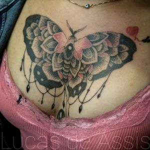 Borboleta em pontilhismo #tattoo #tatuagem #tatuaje #portoalegre #blackwork #dotwork #pontilhismo #butterfly #borboleta #Tattoodo #mandala