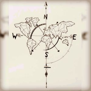 Where to go? #map #compass #drawing #sketch #drawing #world #geometric #inkspired #north #west #east #south #deventer #pirate #pirateslifeforme