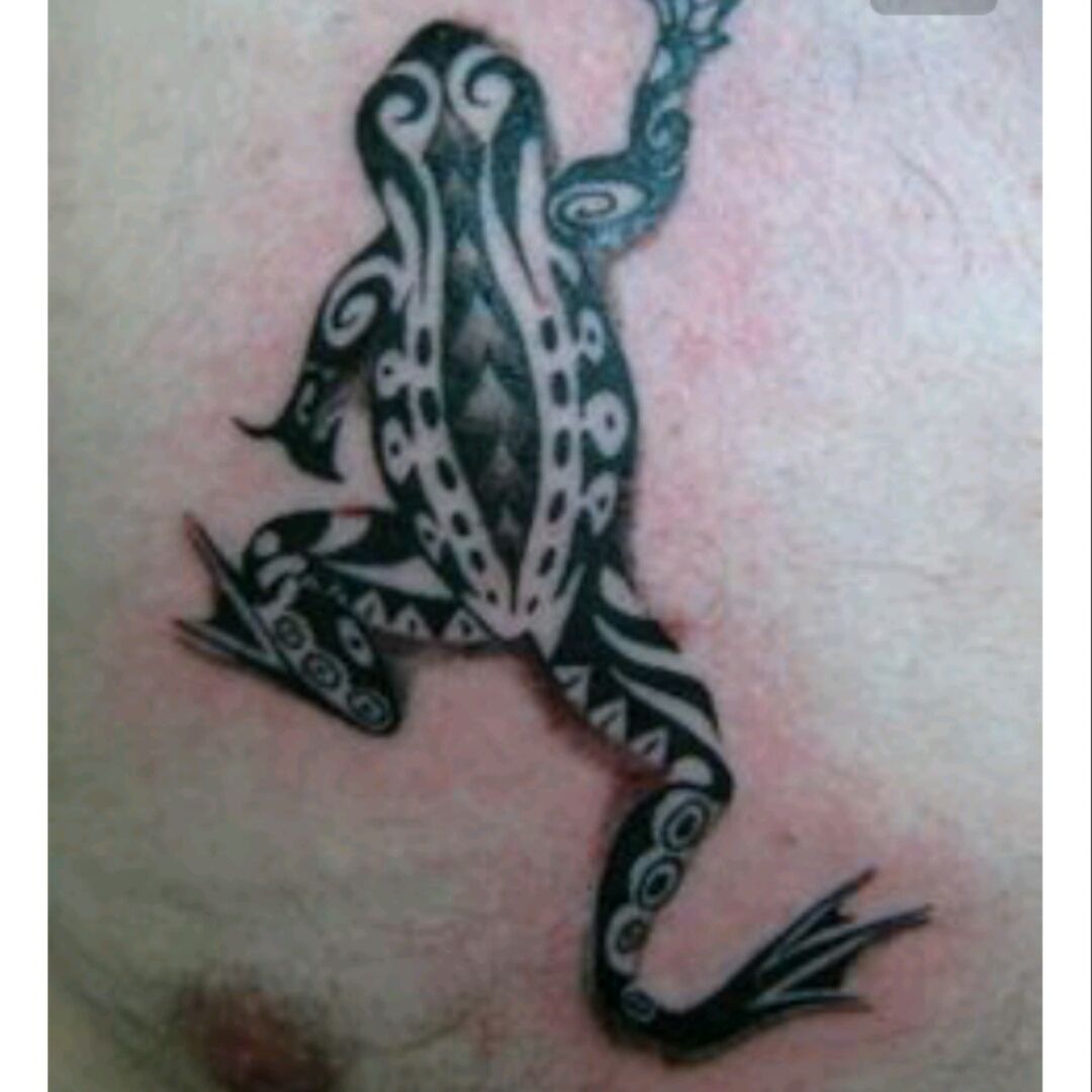 Coqui frog with Puerto Rican flag  Tattoo studio Puerto rico tattoo  Tattoos