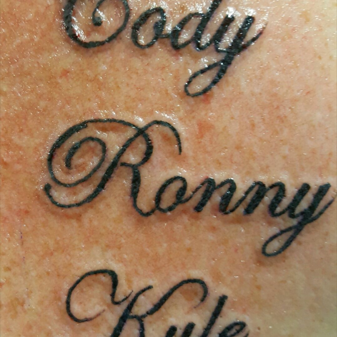 the name cody in tattoo