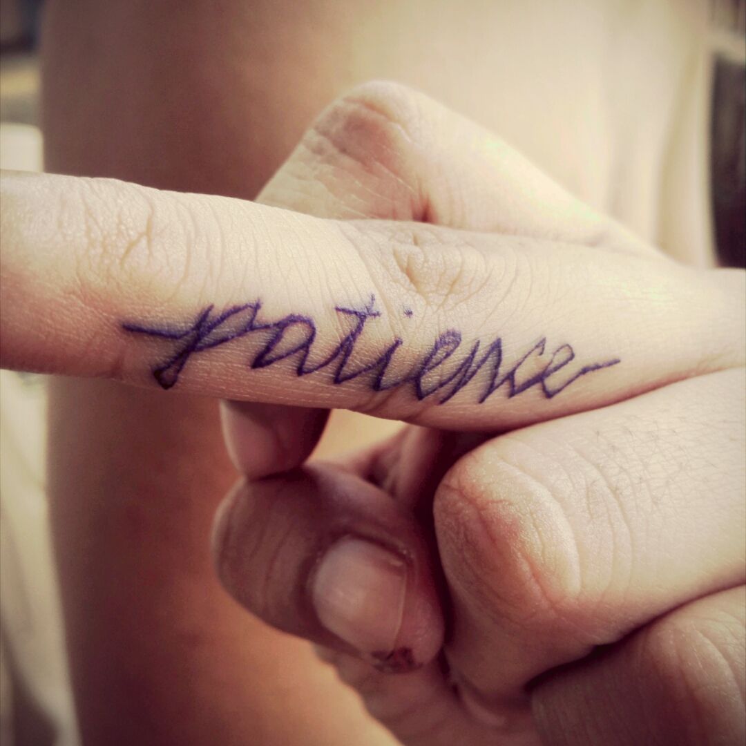 30 Patience Tattoo Designs For Men  Word Ink Ideas