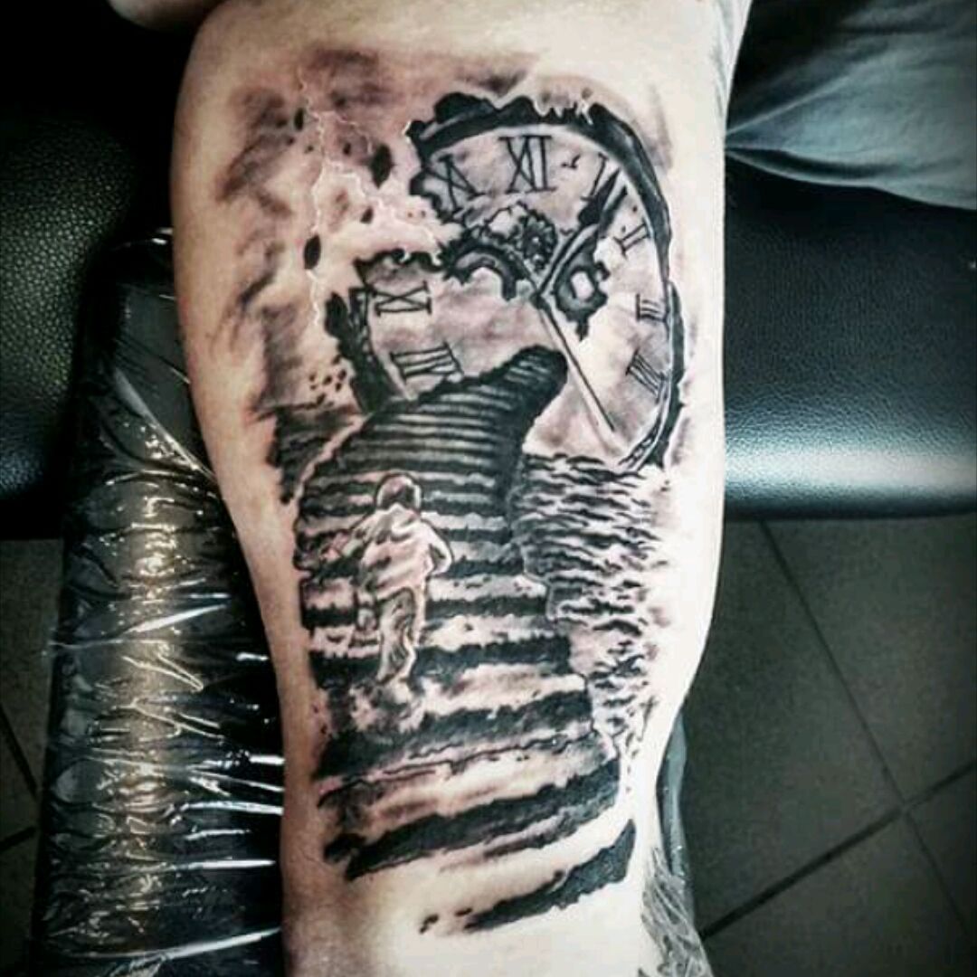 Tattoo uploaded by Cal Bonner  Stairway to heaven forearm tattoo  Tattoodo