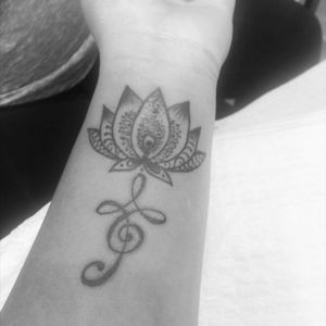 My first tattoo.#Toronto #lotus #first #blacklinestudio