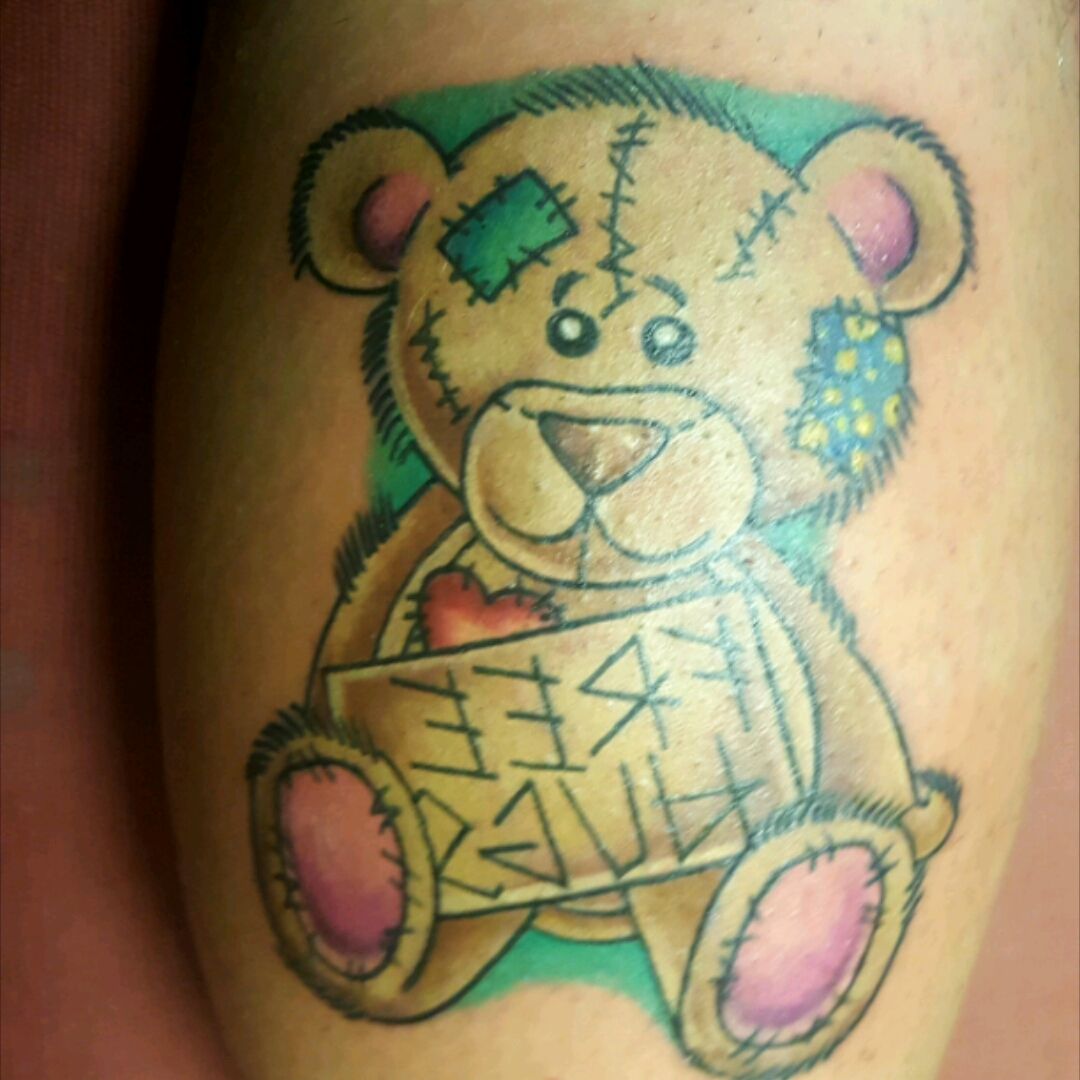 Amazing Teddy Bear Tattoo  Tattoo Designs Tattoo Pictures