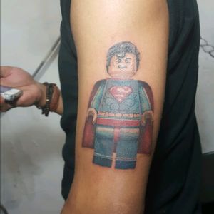 Lego superman #lego #legotattoo #superman #supermantattoo #supermanlego