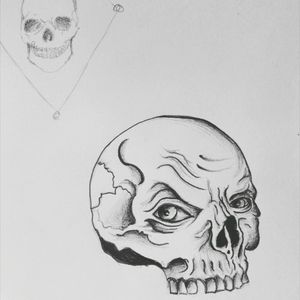 New design for a friend #draw #design #tattoedboy  #skull2016 #skulladdict