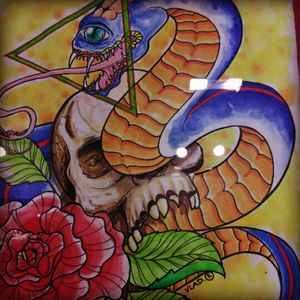 Snake skull #sketch #tattoosketchbook