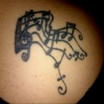 My first tattoo. #musicalnotes
