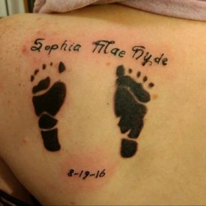 Footprint's for a friend's daughter.