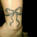 My 3rd tattoo, ribbon wrapped around my ankle by OT #ankle #ribbon