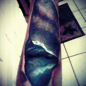 By DZL #outerspace #space #stars #mountains #makeup #bodyart